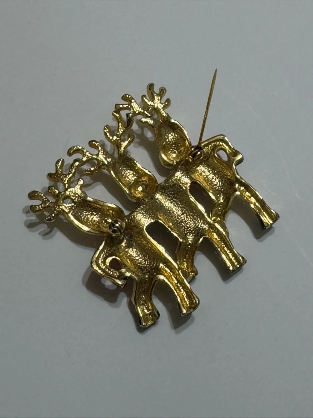 VINTAGE AJC REINDEER BROOCH